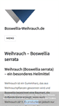 Mobile Screenshot of boswellia-weihrauch.de